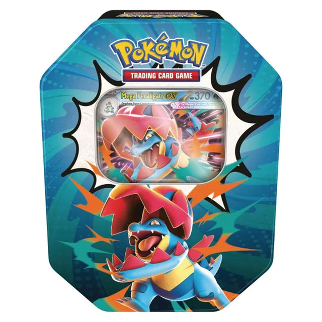 Pokémon Ascended Heroes Mega Feraligatr ex Tin – originele productverpakking