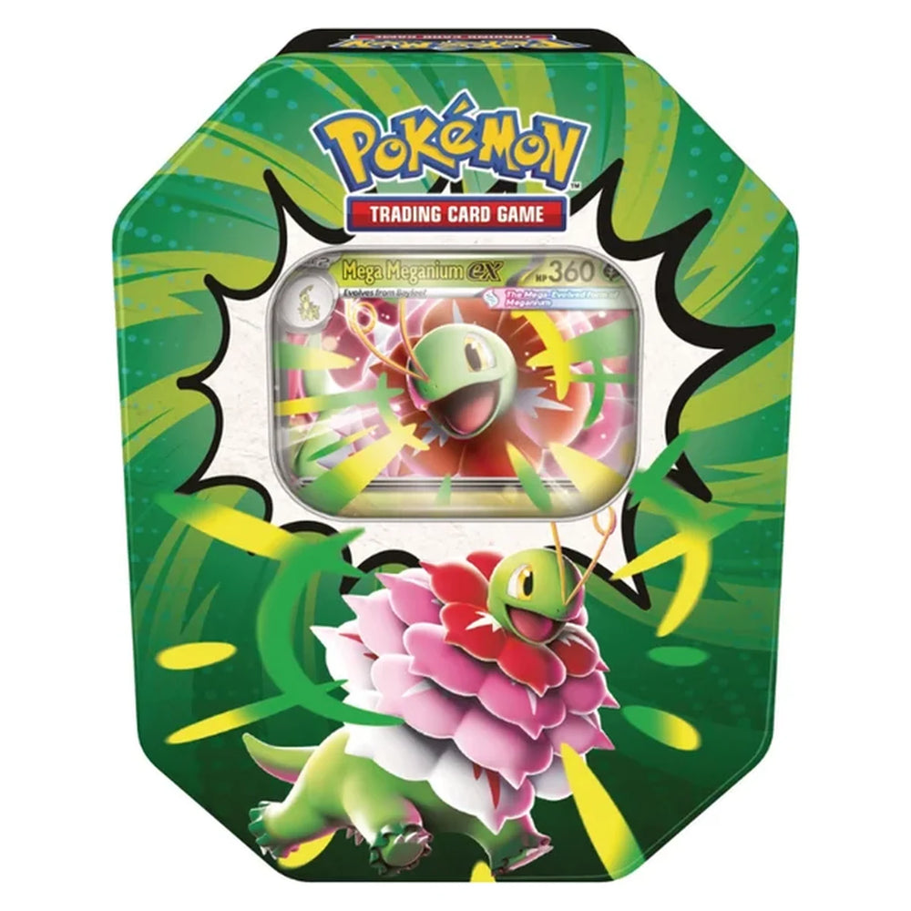 Pokémon Ascended Heroes Mega Meganium ex Tin – Originalverpackung des Produkts