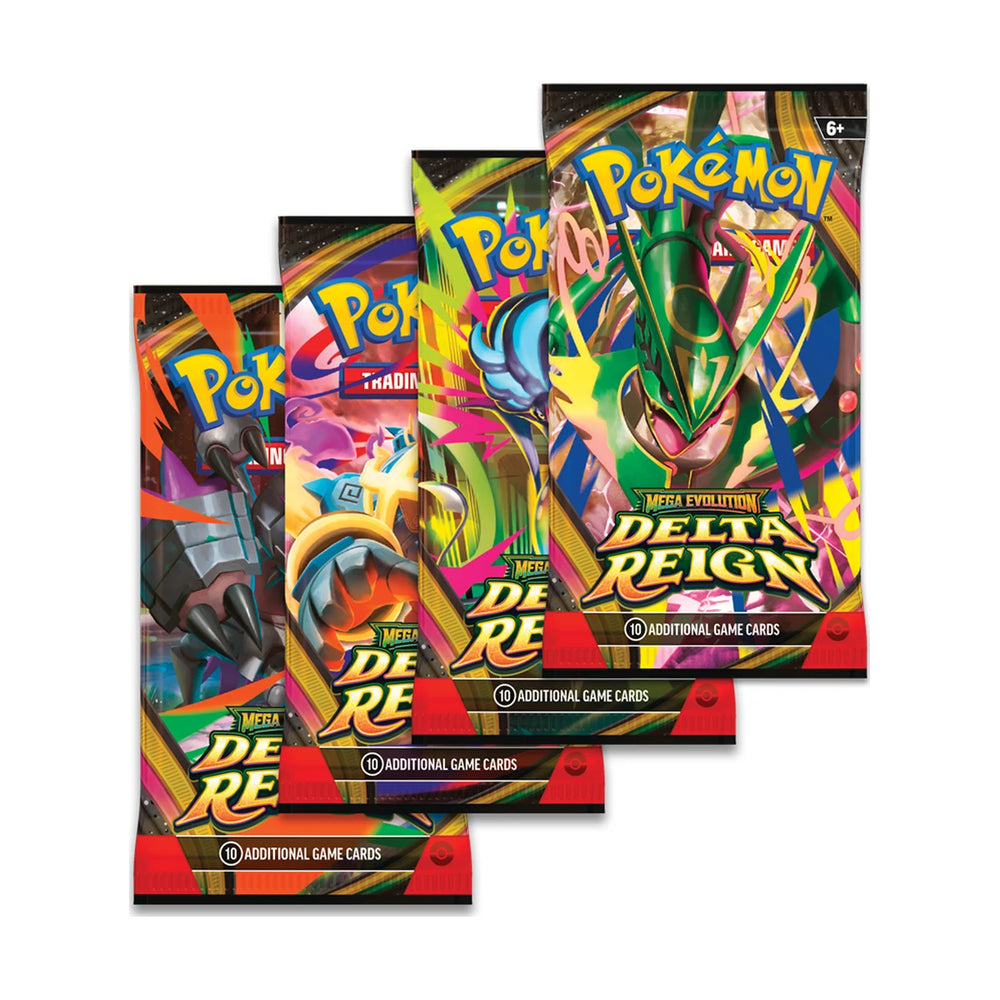 Pokémon Delta Reign Booster Pack – verschillende booster pack-artworks