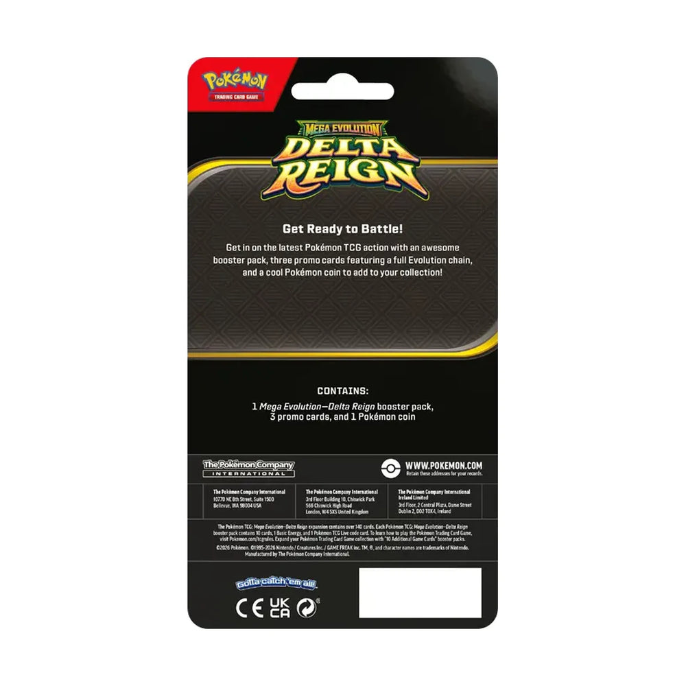 Pokémon Delta Reign Premium Checklane Blister Ampharos – achterzijde van de verpakking