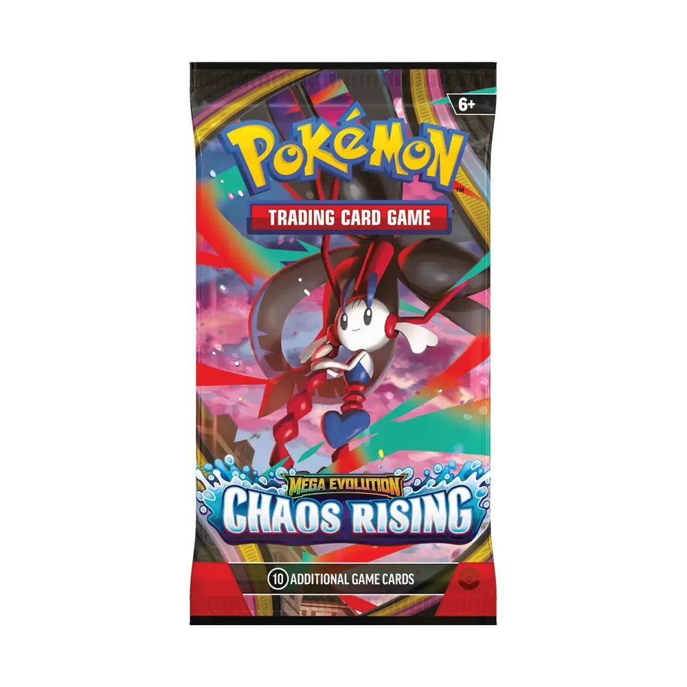 Pokémon Mega Evolution Chaos Rising Booster Pack – verpakking artwork 4