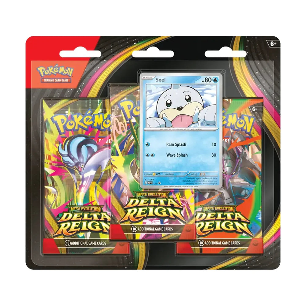 Pokémon Delta Reign 3 Pack Blister Seel – productverpakking