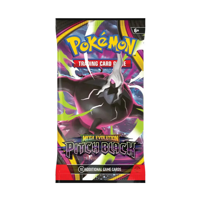 Pokémon Mega Evolution Pitch Black Booster Pack – artwork met Mega Darkrai