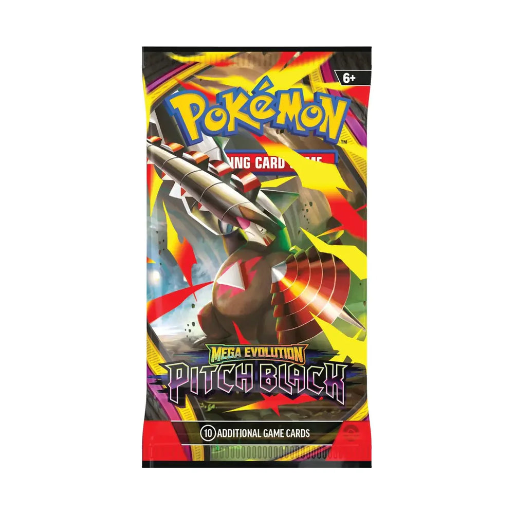 Pokémon Mega Evolution Pitch Black Booster Pack – illustration avec Mega Excadrill